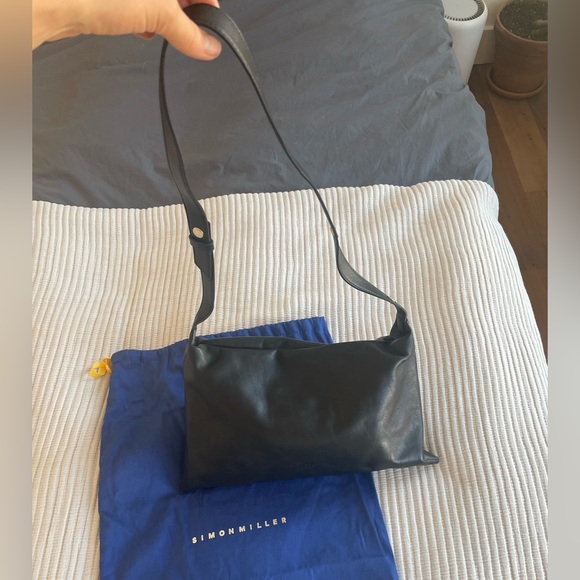 Simon Miller Black Leather Puffin Bag - Picture 8 of 9